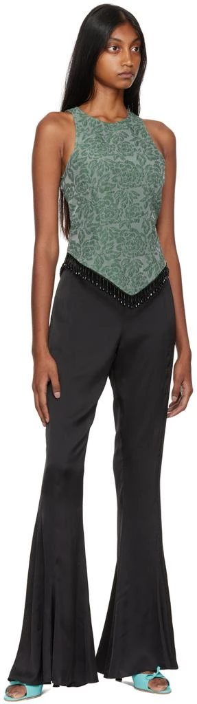 商品Ganni|Green Floral Jacquard Tank Top,价格¥617,第4张图片详细描述