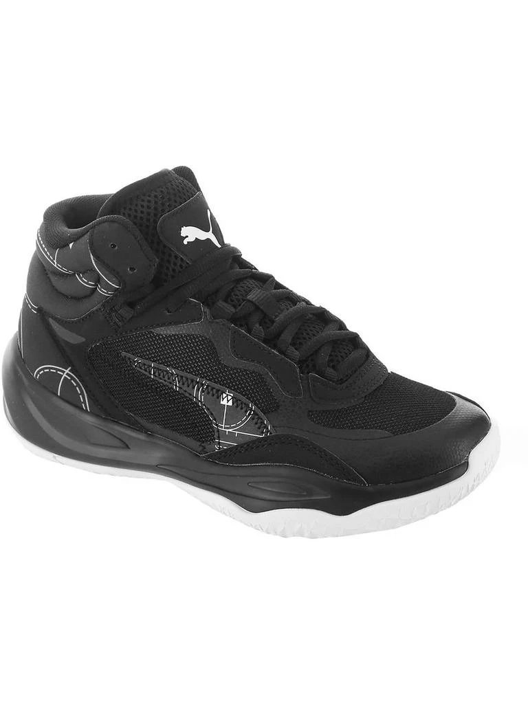 商品Puma|Playmaker Pro Mid Courtside Boys Gym Sport Basketball Shoes,价格¥324,第1张图片