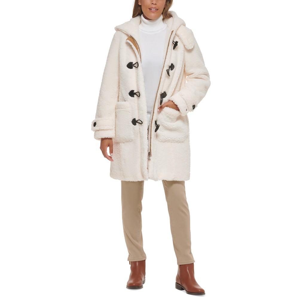 商品Tommy Hilfiger|Women's Hooded Sherpa Toggle Coat,价格¥2445,第6张图片详细描述