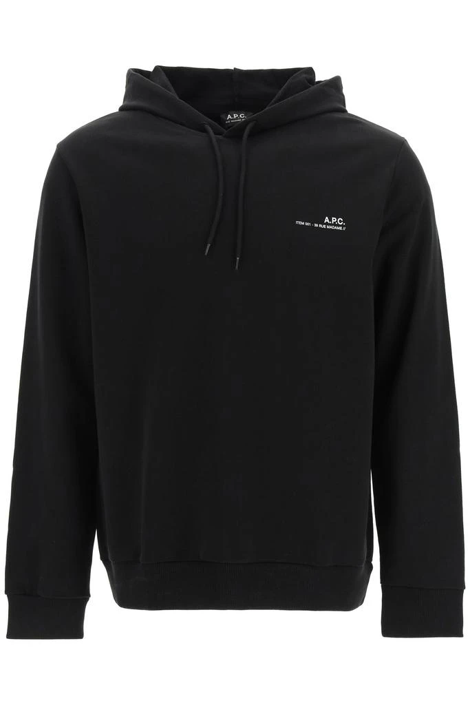 商品A.P.C.|A.p.c. item 001 logo print hoodie,价格¥1030,第1张图片