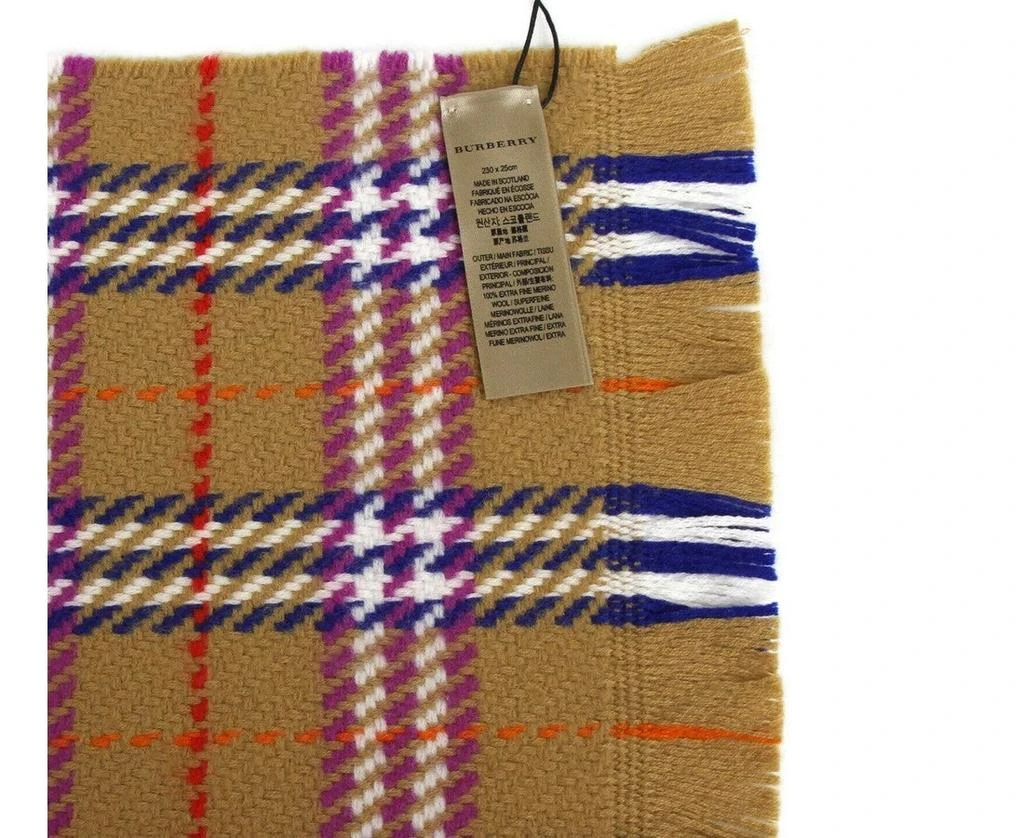 商品Burberry|Burberry Women's Antique  Vintage Check Extra Fine Merino Wool Scarf,价格¥3633,第3张图片详细描述