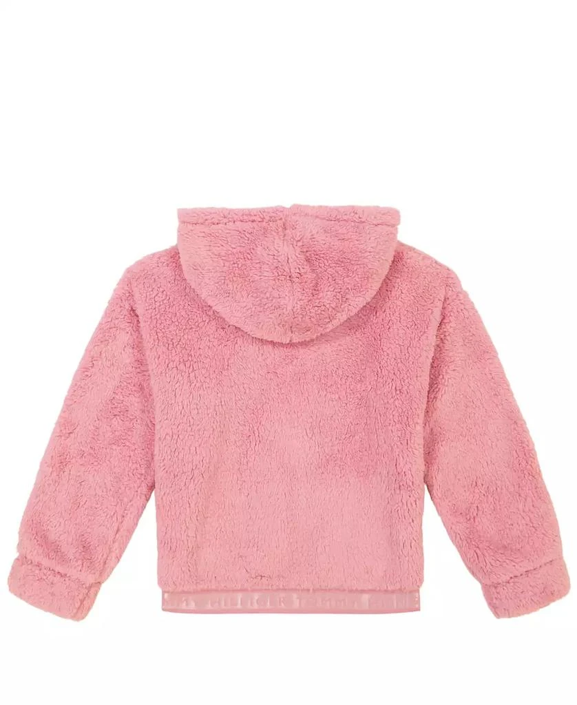 商品Tommy Hilfiger|Baby Girl Minky Zip Front Hoodie,价格¥170,第2张图片详细描述