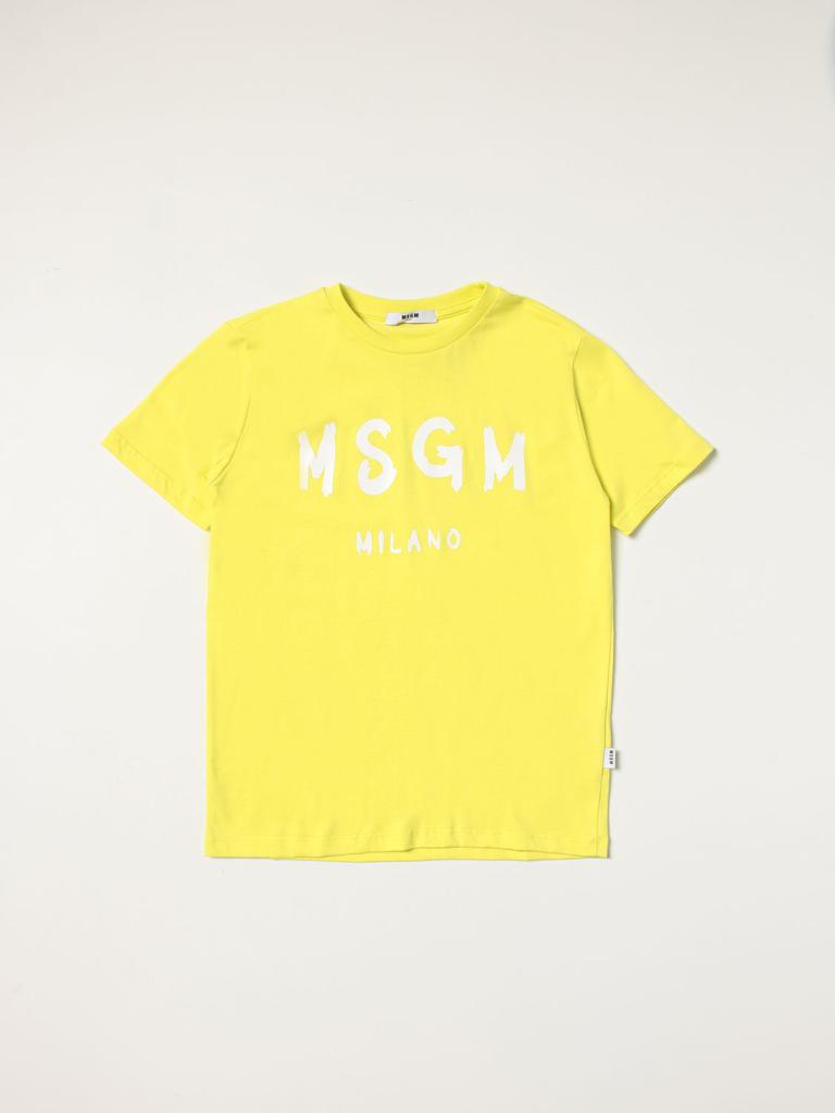 Msgm Kids cotton t-shirt with logo商品第1张图片规格展示