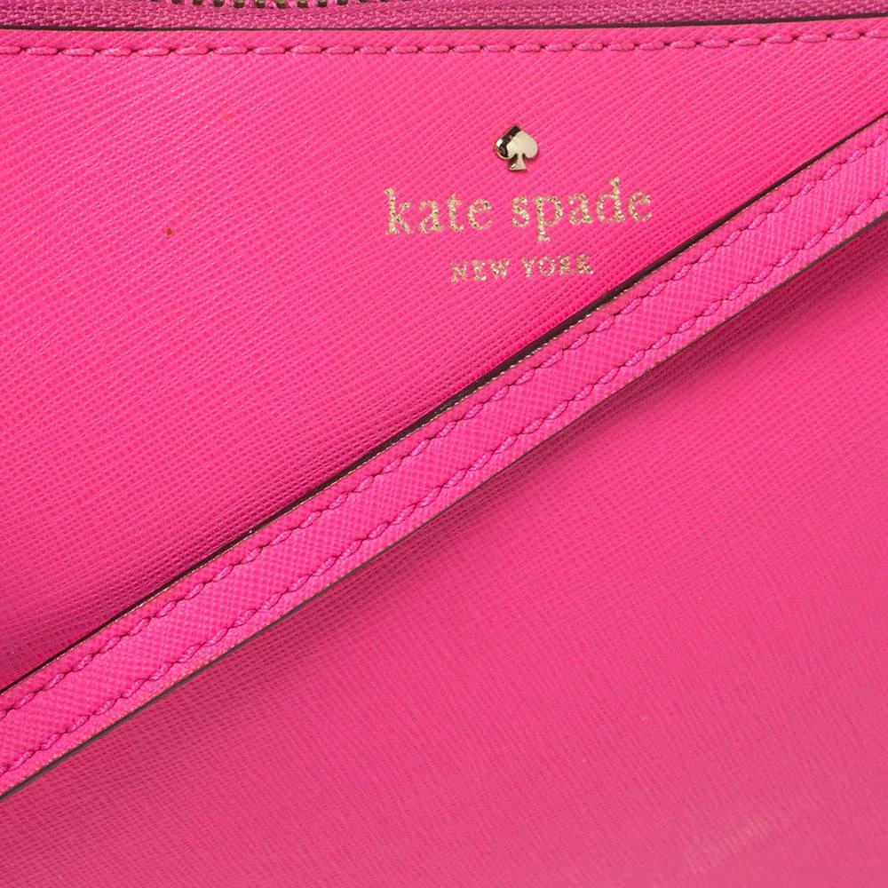 商品[二手商品] Kate Spade|Kate Spade Pink Saffiano Leather Top Zip Slim Crossbody Bag,价格¥801,第5张图片详细描述