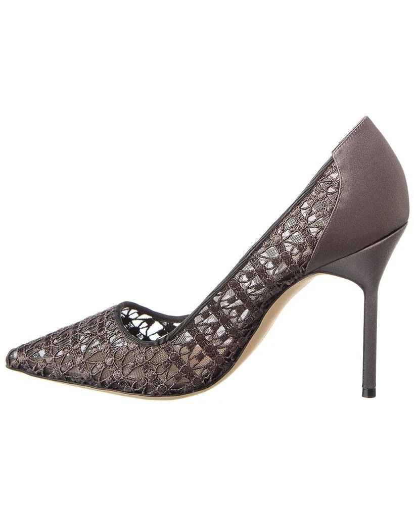 商品Manolo Blahnik|Manolo Blahnik BBLA 105 Lace & Satin Pump,价格¥3179,第2张图片详细描述