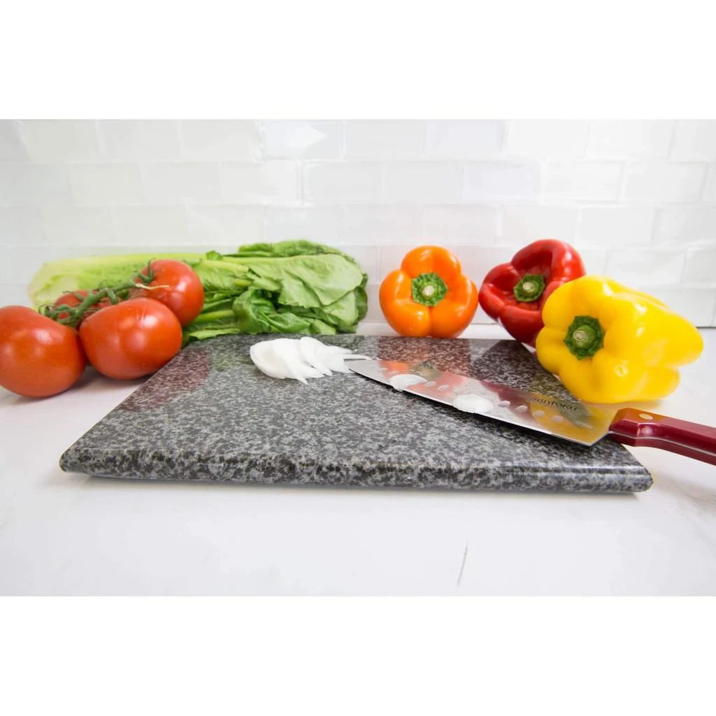 商品Home Basics|Home Basics 8" x 12" Granite Cutting Board, Black,价格¥150,第3张图片详细描述