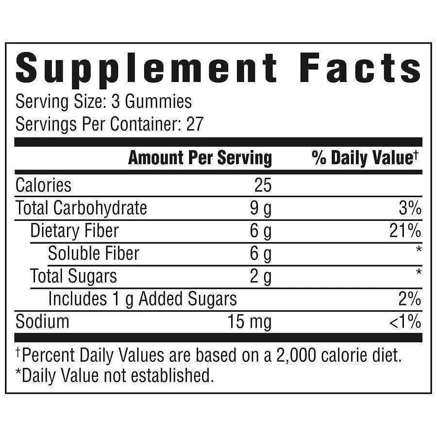 商品Benefiber|Prebiotic Fiber Gummies Assorted Fruit,价格¥179,第3张图片详细描述