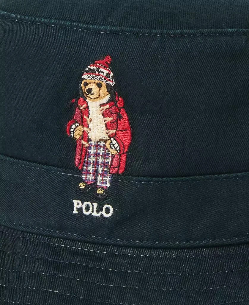 商品Ralph Lauren|Men's Polo Bear Twill Bucket Hat,价格¥346,第3张图片详细描述