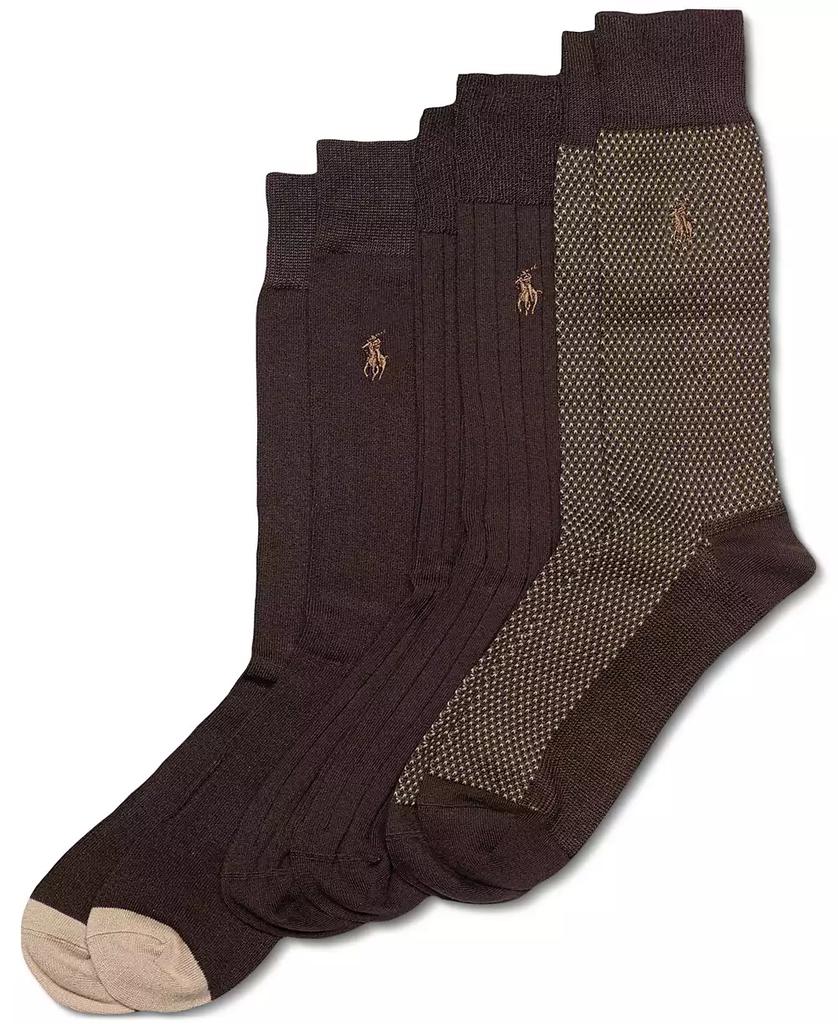 Men's 3-Pk. Supersoft Birdseye Dress Socks image 2