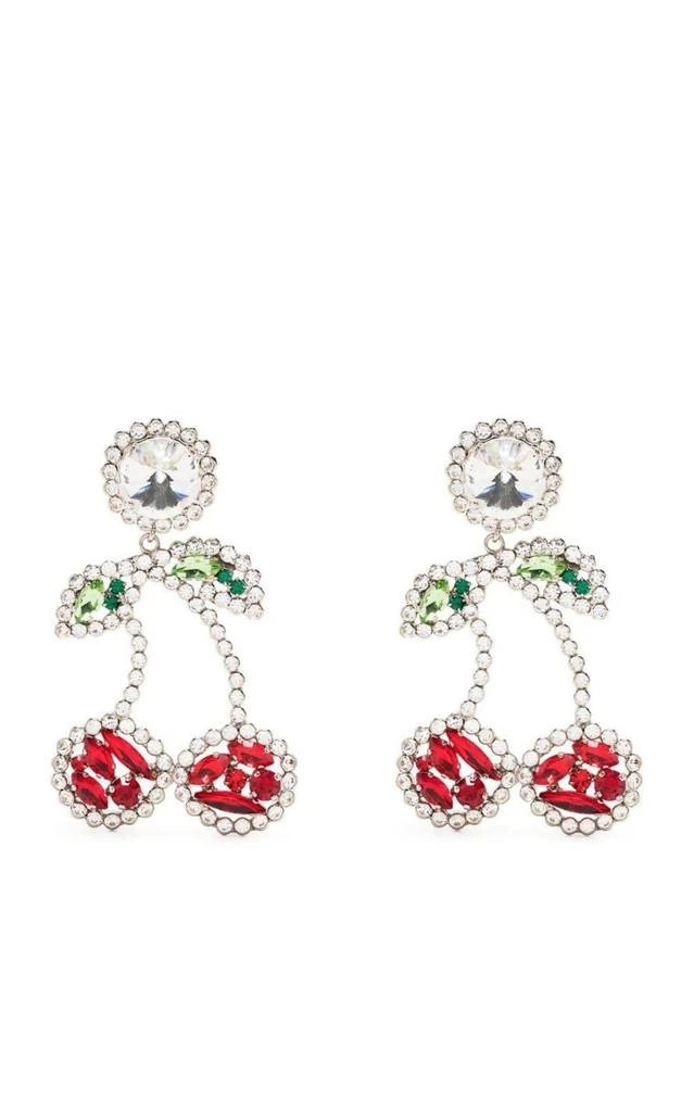 商品Alessandra Rich|Cherry Crystal Clip-On Earrings,价格¥4022,第1张图片