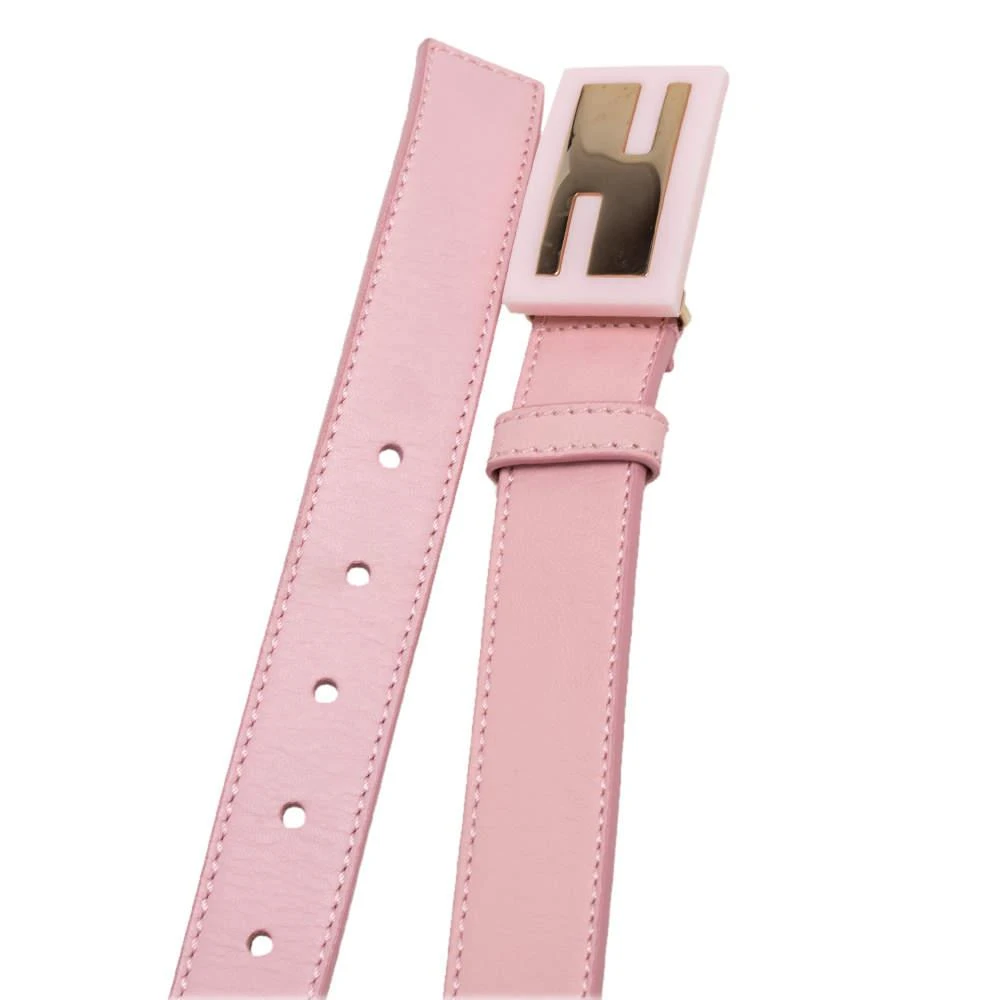 商品[二手商品] Fendi|Fendi Pink Leather FF Logo Belt 95CM,价格¥1199,第5张图片详细描述