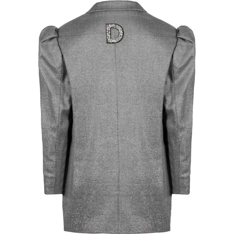 商品DONDUP|Logo classical blazer in grey,价格¥2607,第2张图片详细描述