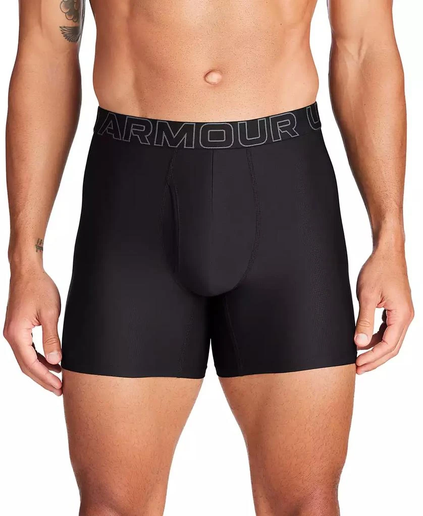 商品Under Armour|Men's 3-Pack Performance Tech Mesh 6" Boxer Briefs,价格¥309,第2张图片详细描述