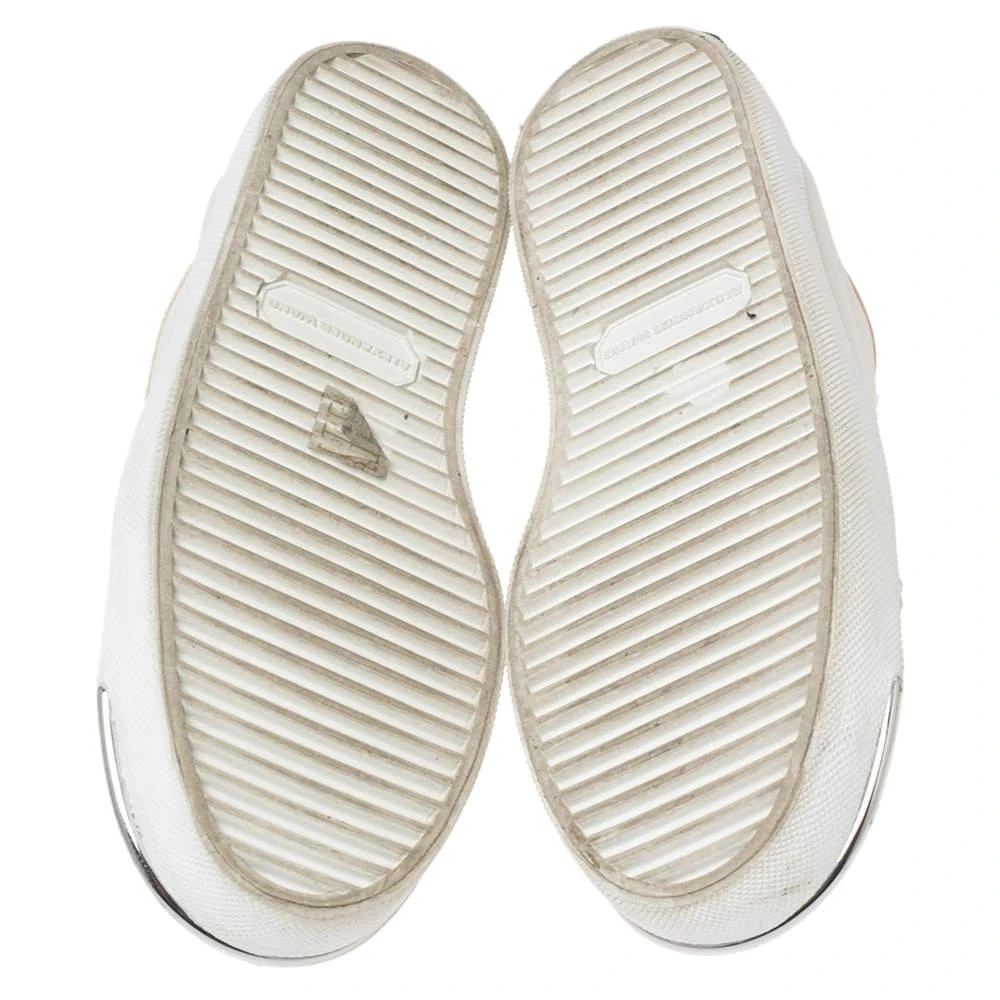 Alexander Wang White Leather Lace Up Sneakers Size 37 商品