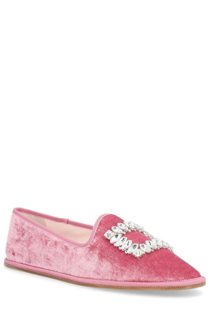 商品Roger Vivier|Roger Vivier Viv' Slippers Embroidered Buckle Loafers,价格¥6144,第2张图片详细描述