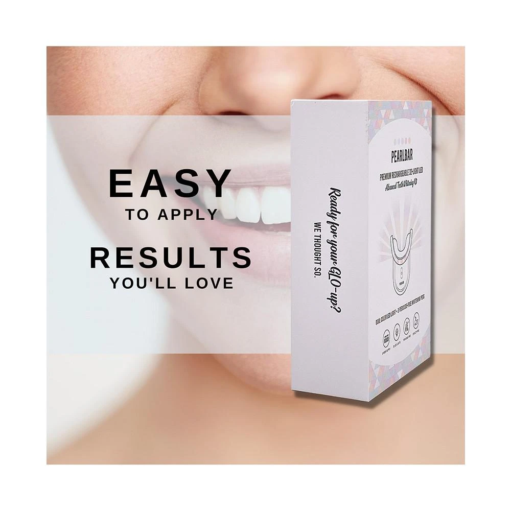 32-Light Peroxide-Free Teeth Whitening Kit with Rechargeable LED Light, USB Charging Cable and 3 Whitening Pens 商品