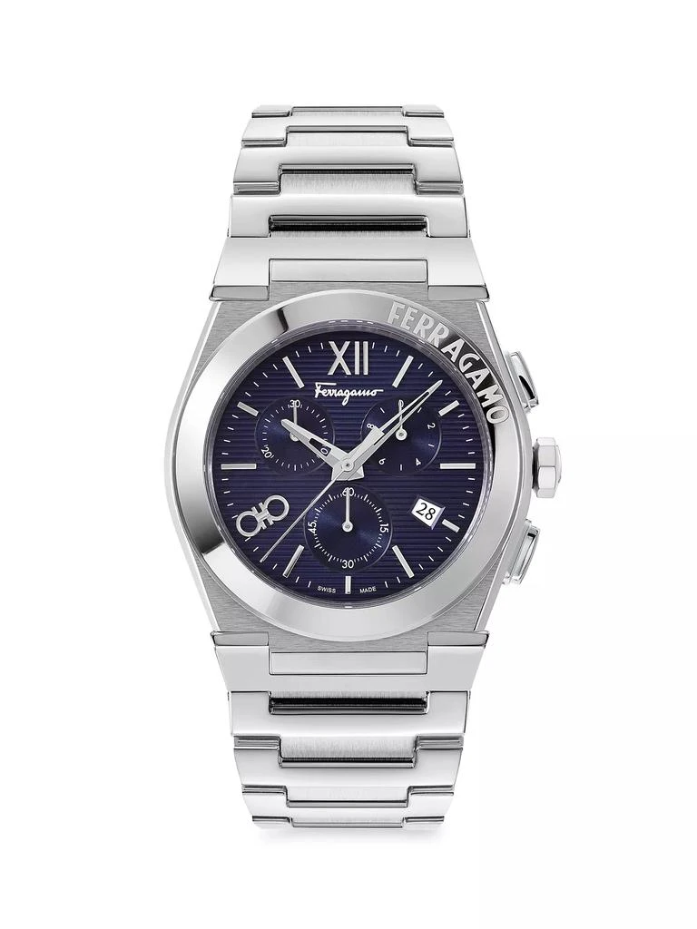 商品Salvatore Ferragamo|Vega Stainless Steel Chronograph,价格¥9372,第1张图片