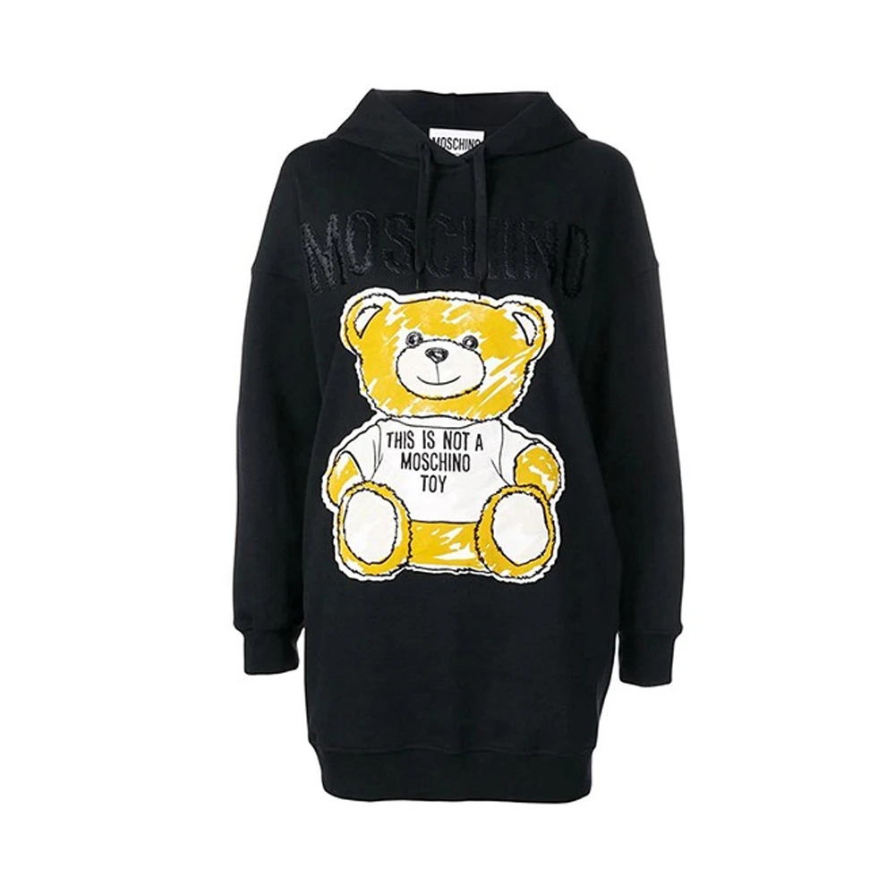 商品Moschino|MOSCHINO 女黑色女士卫衣/帽衫 DV0448-0426-1555,价格¥4234,第1张图片