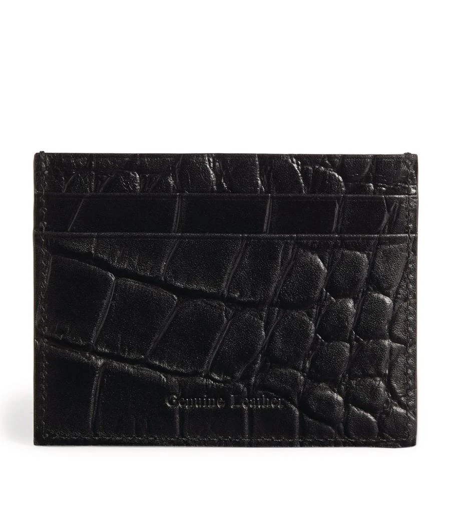 商品Harrods|Croc-Embossed Wembley Card Holder,价格¥344,第2张图片详细描述