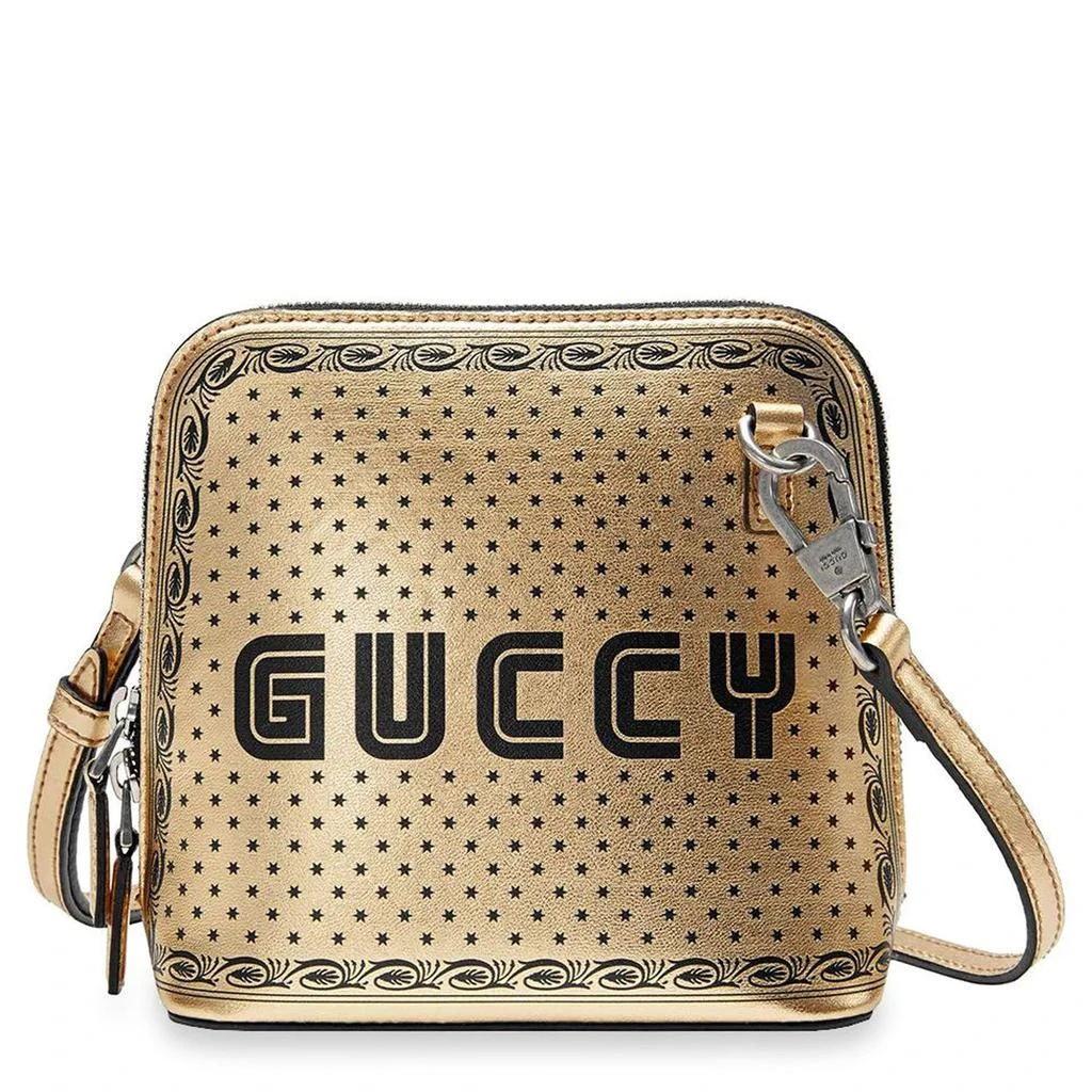 商品Gucci|Gucci Guccy Mini Gold Shoulder Bag,价格¥10632,第1张图片