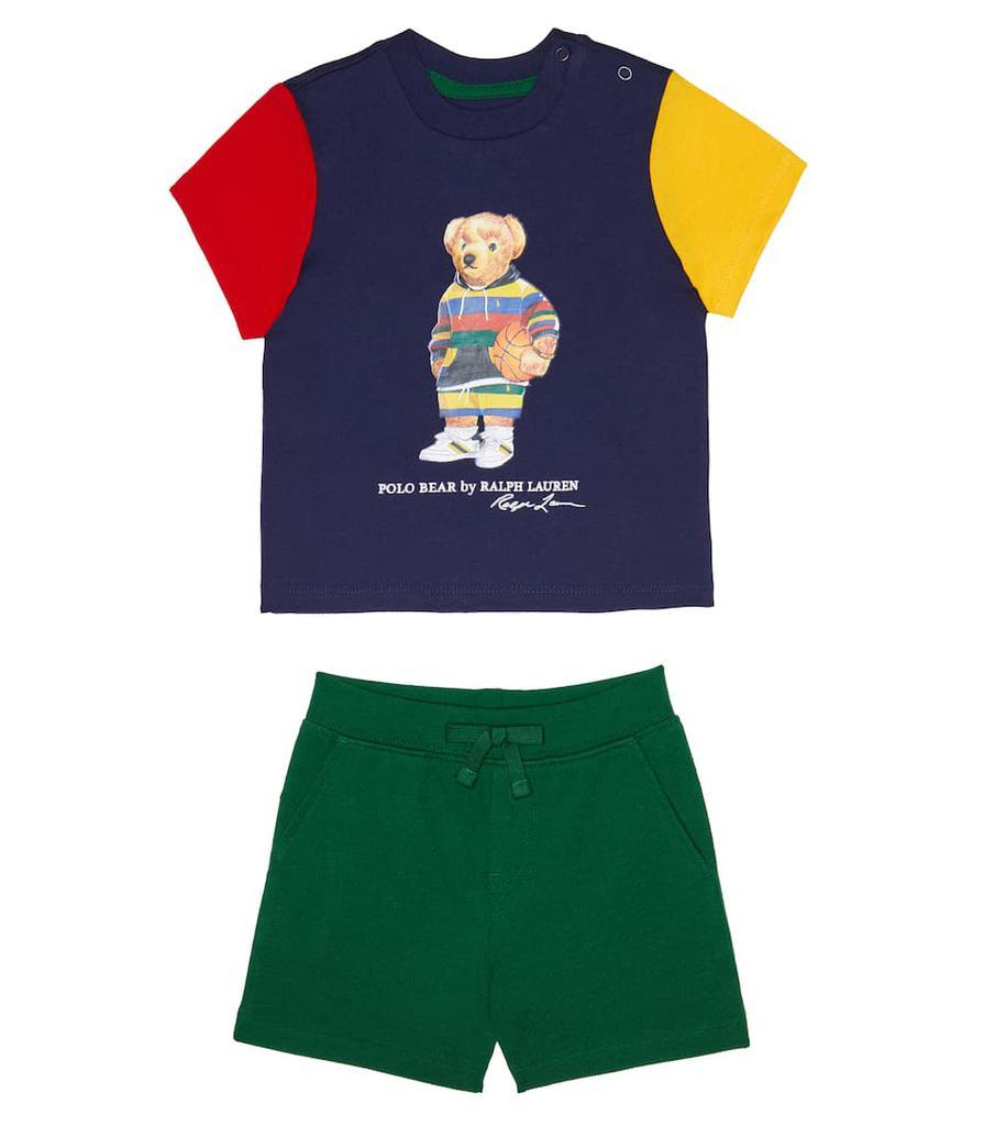 商品Ralph Lauren|Baby set of cotton T-shirt and shorts,价格¥965,第1张图片