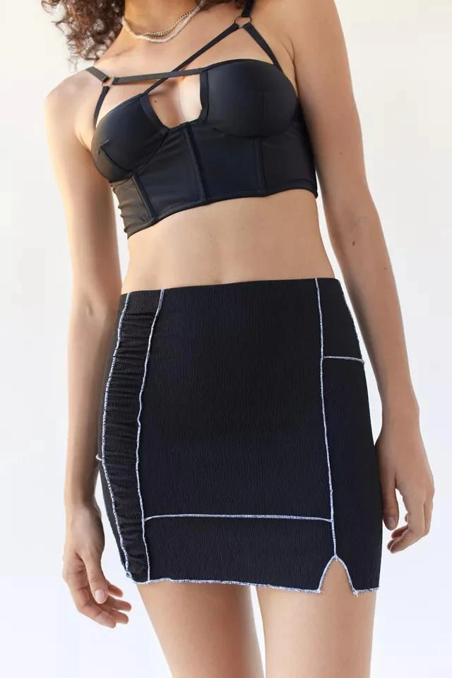 商品Urban Outfitters|UO Willow Patchwork Mini Skirt,价格¥76,第3张图片详细描述