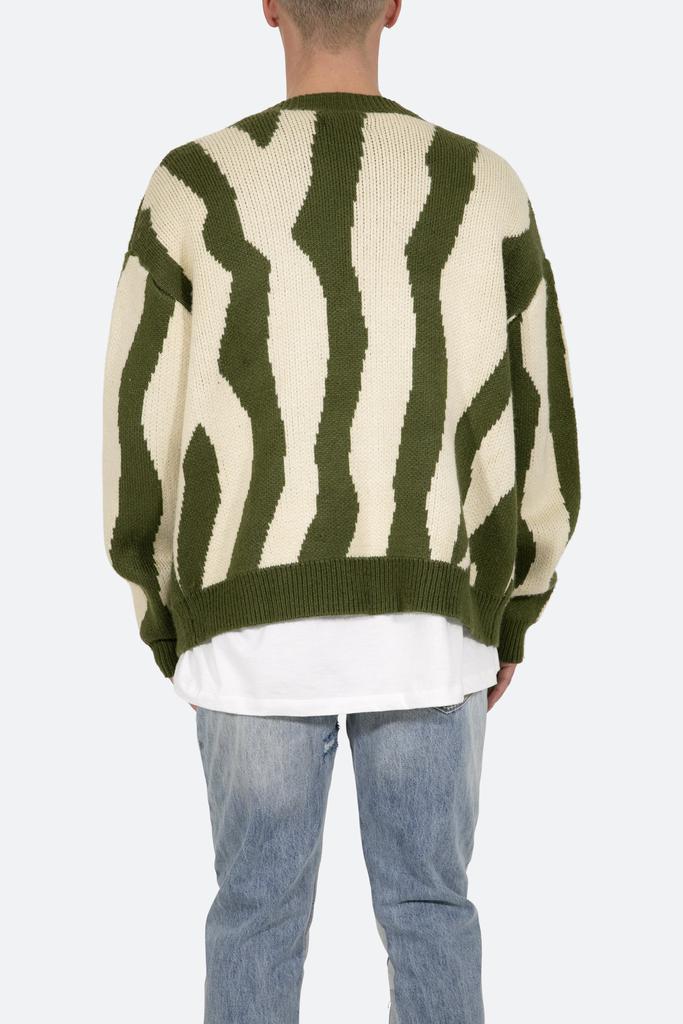 Zebra Cardigan - Green/White商品第7张图片规格展示