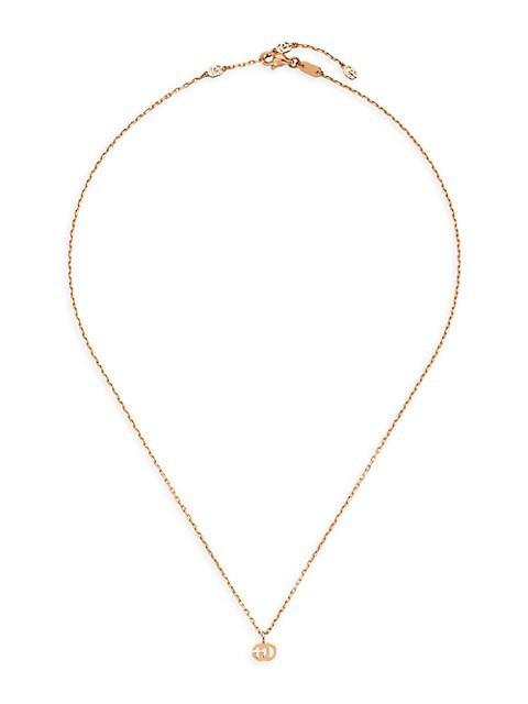 商品Gucci|Running G 18K Rose Gold Pendant Necklace,价格¥7747,第4张图片详细描述