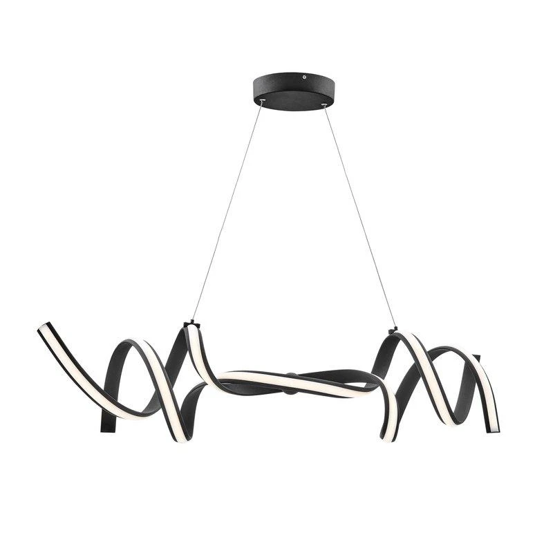 商品Finesse Decor|Munich LED Horizontal Chandelier Black,价格¥4639,第1张图片