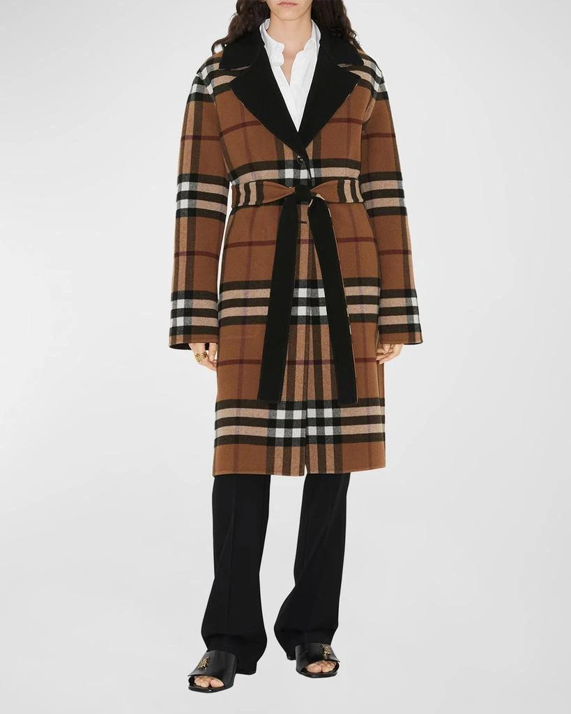 商品Burberry|Dorea Belted Reversible Coat,价格¥27547,第3张图片详细描述