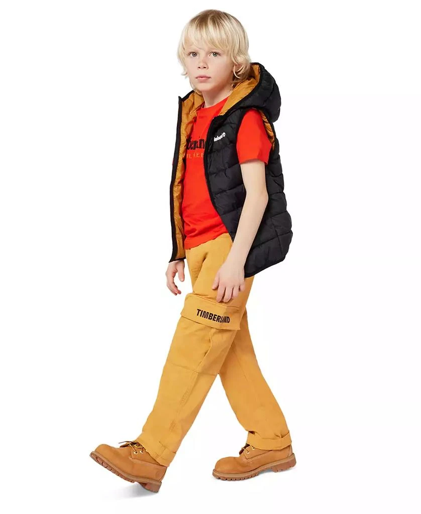 商品Timberland|Big Boys Sleeveless Hooded Puffer Vest,价格¥494,第4张图片详细描述