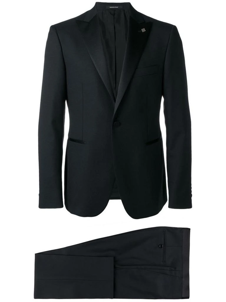 商品TAGLIATORE|Tailored Black Virgin Wool Suit Set,价格¥9304,第1张图片