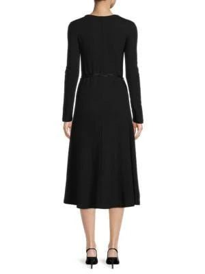 商品Vince|Belted Midi A Line Dress,价格¥709,第2张图片详细描述