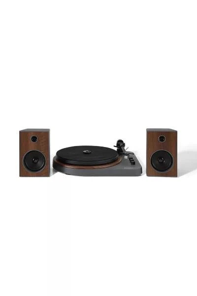 商品Crosley|Crosley T160 Record Player & Speaker Shelf System,价格¥1428,第1张图片