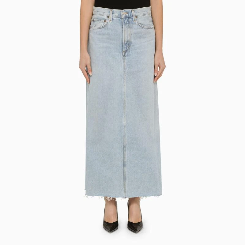 商品AGOLDE|Blue denim long skirt,价格¥948,第1张图片