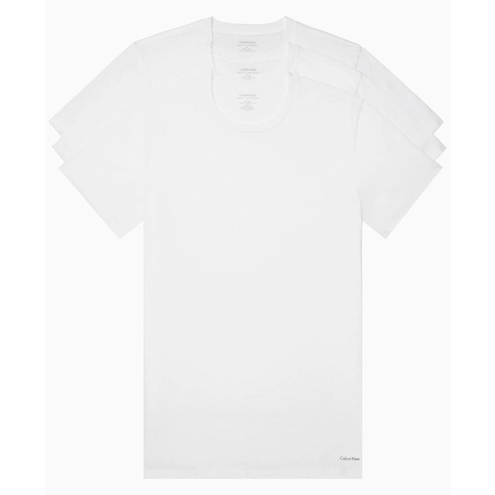 商品Calvin Klein|Men's Big Cotton Classics Crew Neck 3-Pack Undershirts,价格¥412,第1张图片