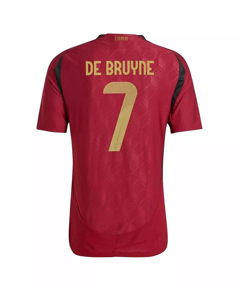 商品Adidas|Men's Kevin De Bruyne Burgundy Belgium National Team 2024 Home Authentic Player Jersey,价格¥1371,第3张图片详细描述