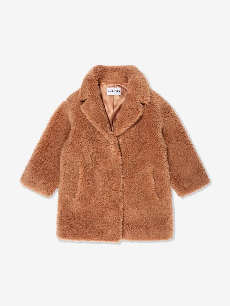 商品STAND STUDIO|Girls Faux Fur Camille Cocoon Mini Coat,价格¥762,第1张图片