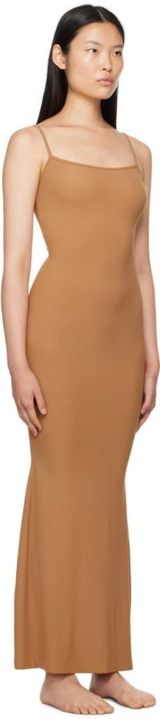 商品SKIMS|黄褐色 Soft Lounge Long Slip 连衣裙,价格¥725,第2张图片详细描述