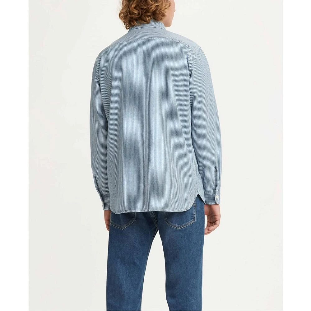 商品Levi's|Men's Classic Worker Denim Relaxed Fit Over Shirt,价格¥312,第2张图片详细描述