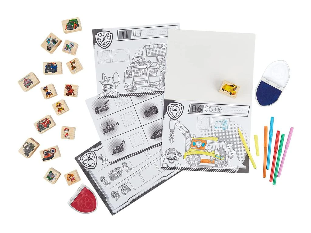 商品Melissa & Doug|Paw Patrol Wooden Stamps Activity Set,价格¥156,第2张图片详细描述