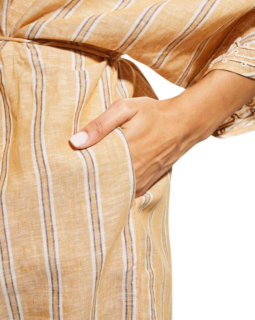 Stripe Long Caftan Dress商品第5张图片规格展示