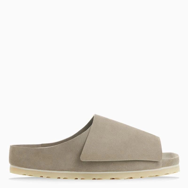 商品Birkenstock|The Los Feliz taupe suede slide,价格¥2660,第1张图片
