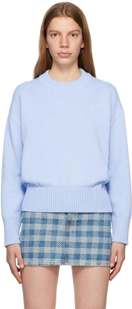 商品AMI|Blue Ami de Cœur Sweater,价格¥1194,第1张图片