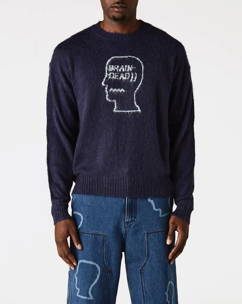 商品Brain Dead|Logohead Pile Crewneck Sweater,价格¥1344,第1张图片