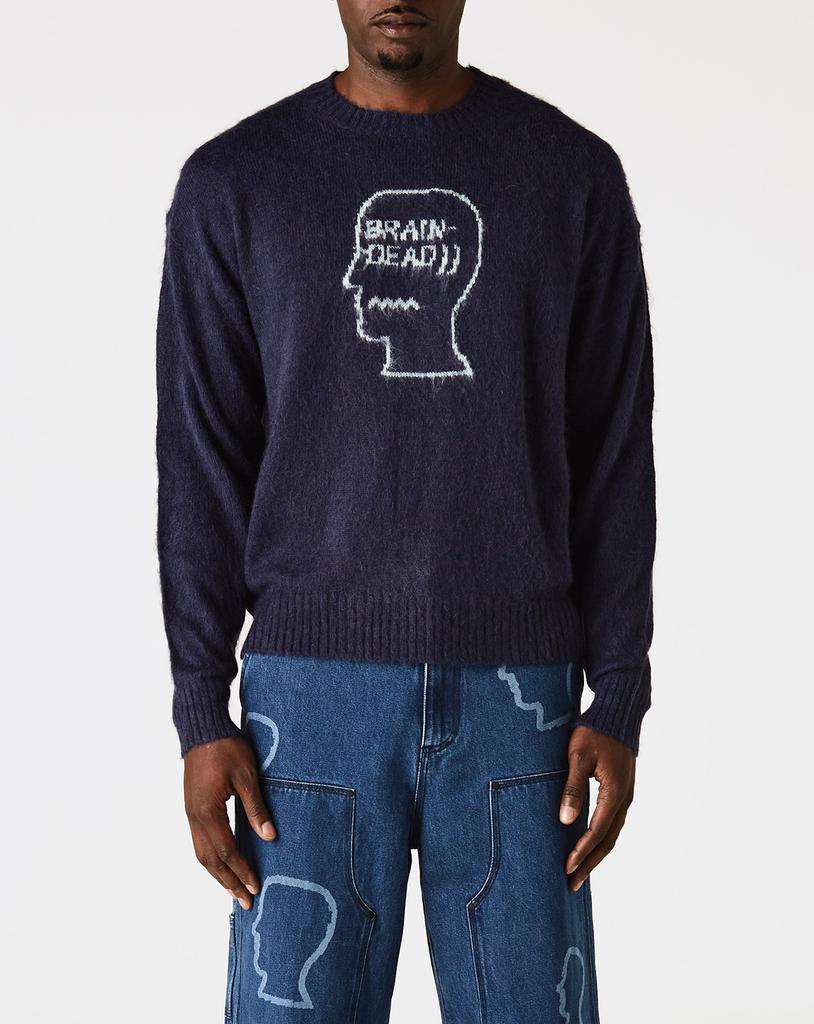 商品Brain Dead|Logohead Pile Crewneck Sweater,价格¥1623,第1张图片