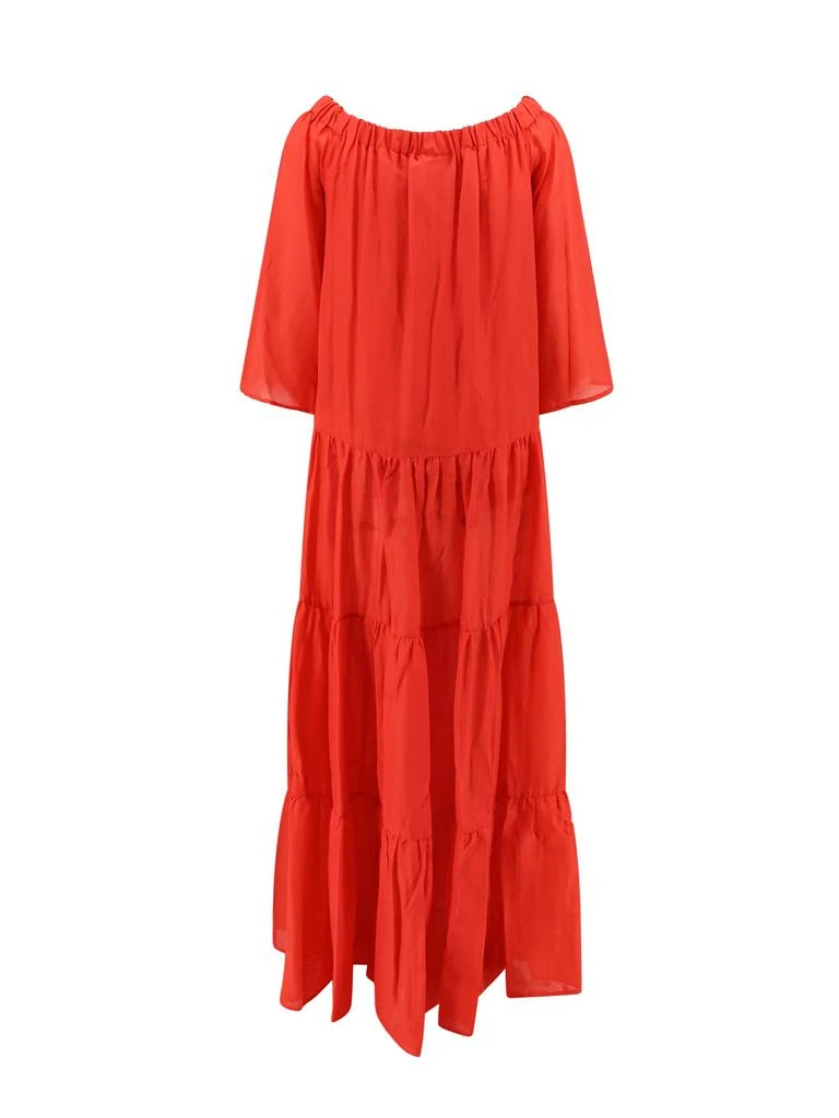 商品SEMICOUTURE|Cotton and silk dress with flounces,价格¥2154,第2张图片详细描述