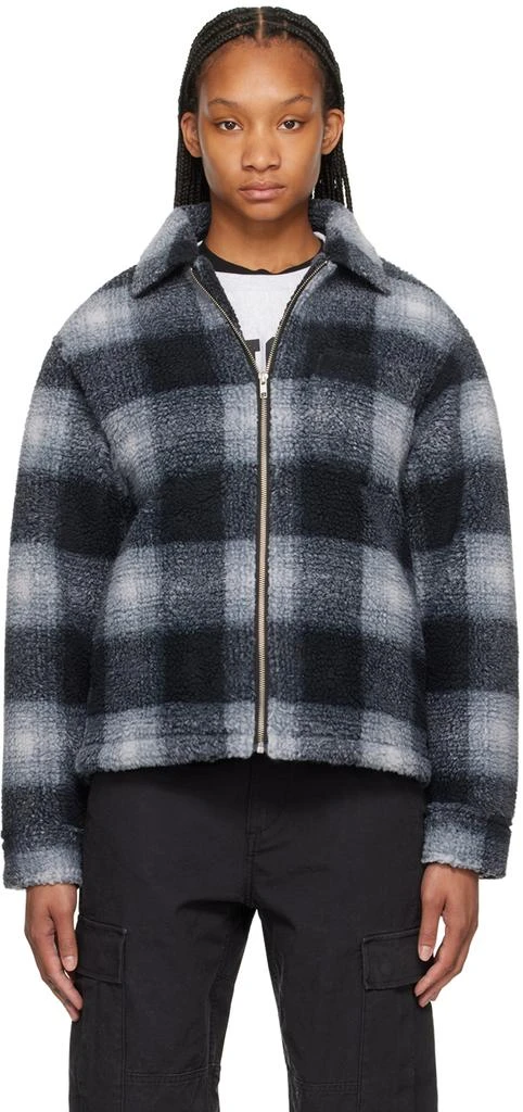 商品STUSSY|Black & Gray Check Jacket,价格¥877,第1张图片