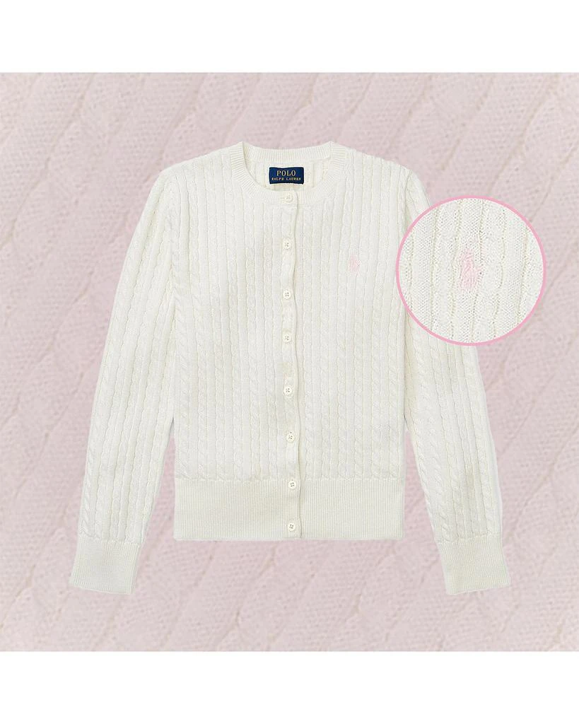 商品Ralph Lauren|赵露思同款女大童纯棉针织开衫,价格¥440,第5张图片详细描述