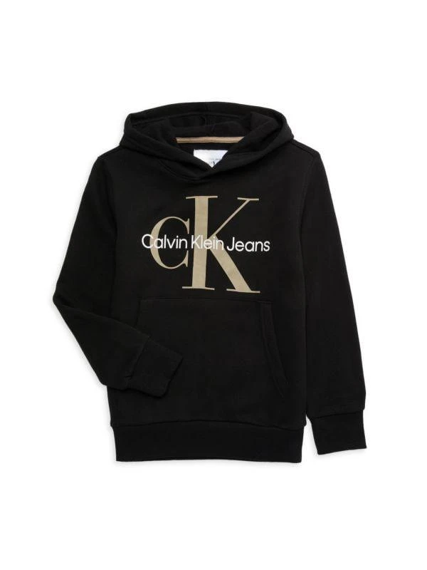 商品Calvin Klein|Girl's Old School Logo Pullover Hoodie,价格¥228,第1张图片